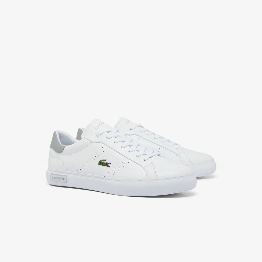 Giày Lacoste Nam Powercourt 2.0 Trainers Chất Liệu Da