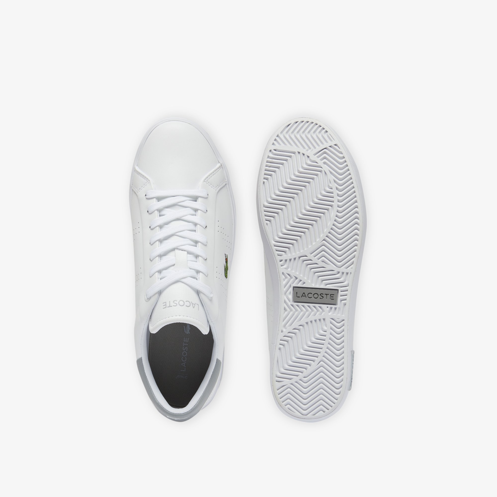 Giày Lacoste Nam Powercourt 2.0 Trainers Chất Liệu Da