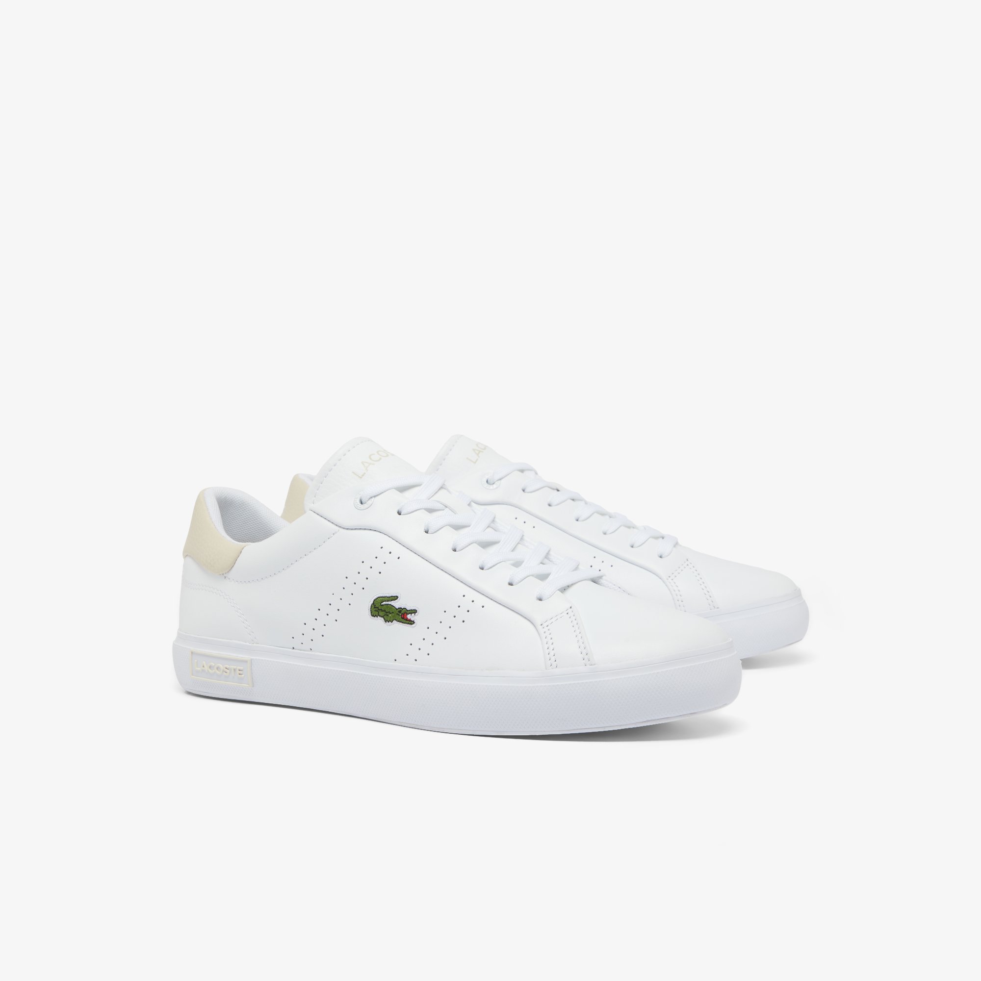 Giày Lacoste Nam Powercourt 2.0 Trainers Chất Liệu Da