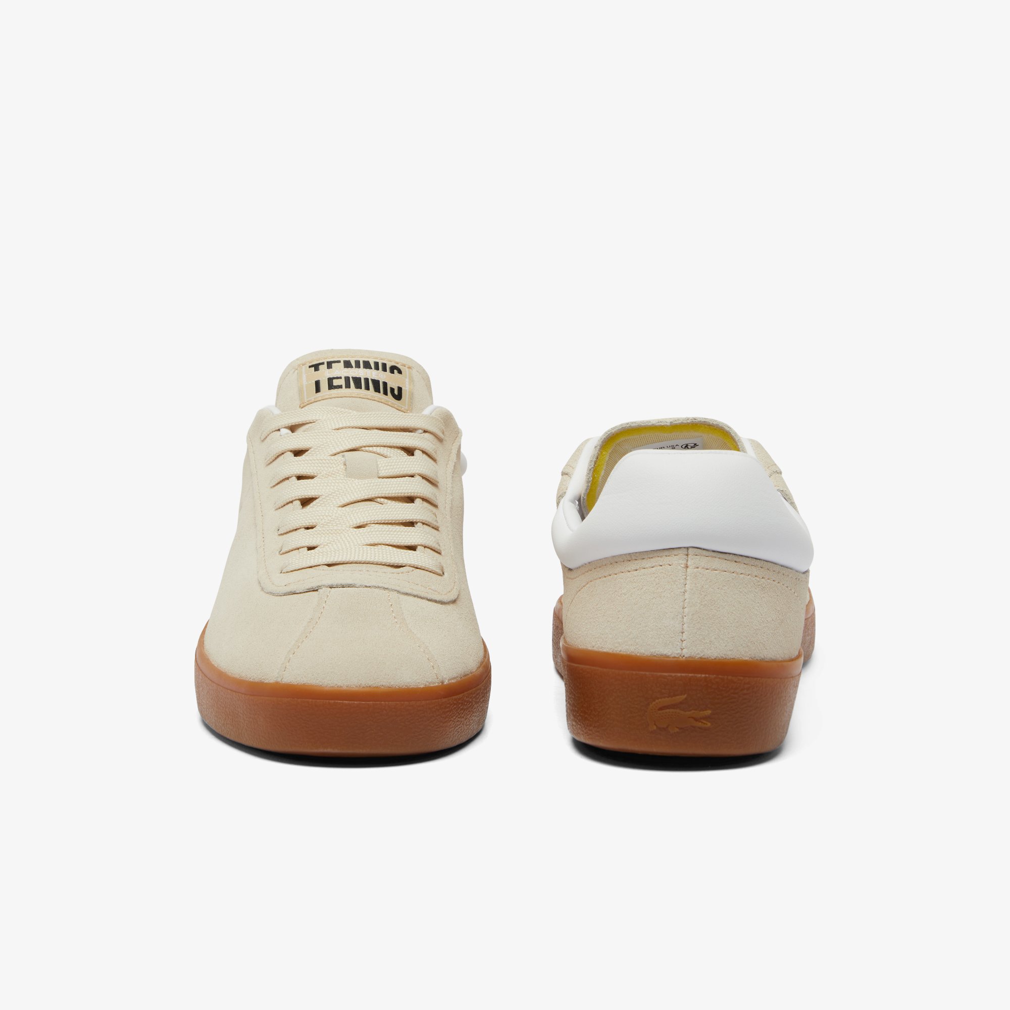 Giày Lacoste Nam Baseshot Chất Liệu Da Lộn
