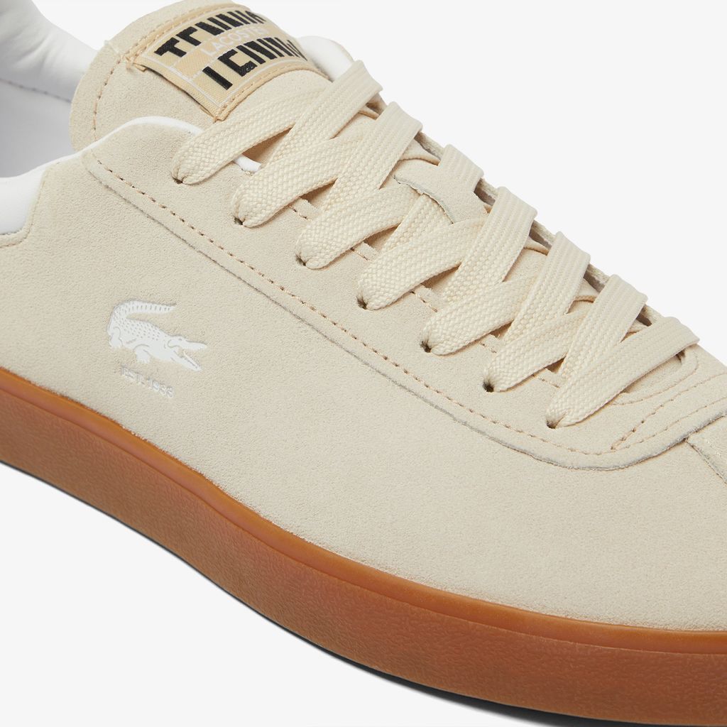 Giày Lacoste Nam Baseshot Chất Liệu Da Lộn