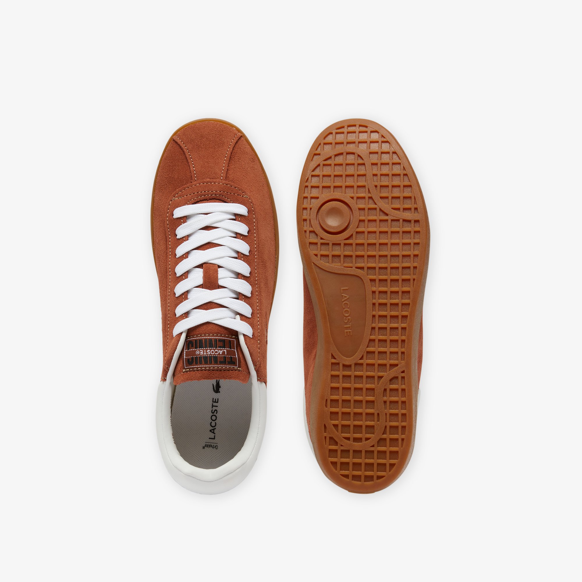 Giày Lacoste Nam Baseshot Chất Liệu Da Lộn