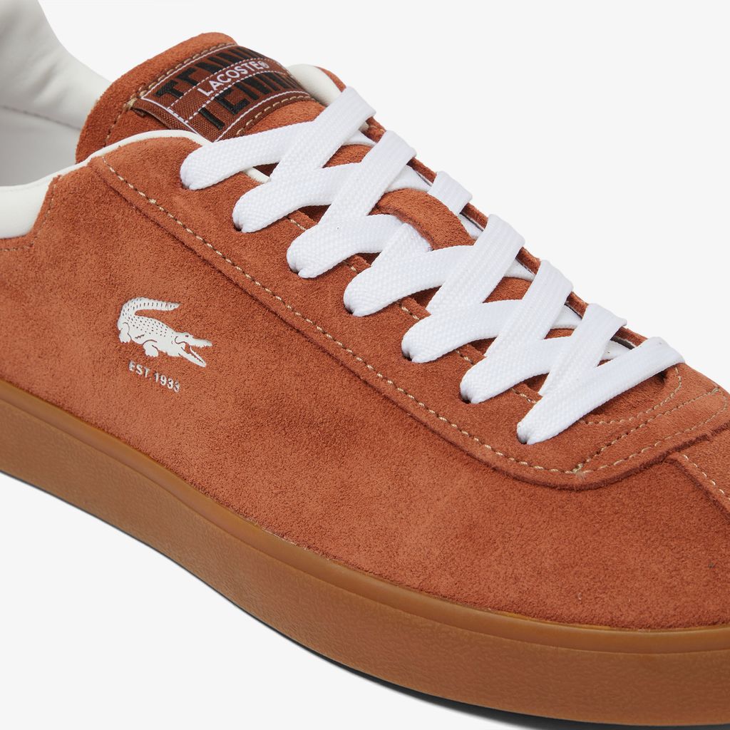 Giày Lacoste Nam Baseshot Chất Liệu Da Lộn