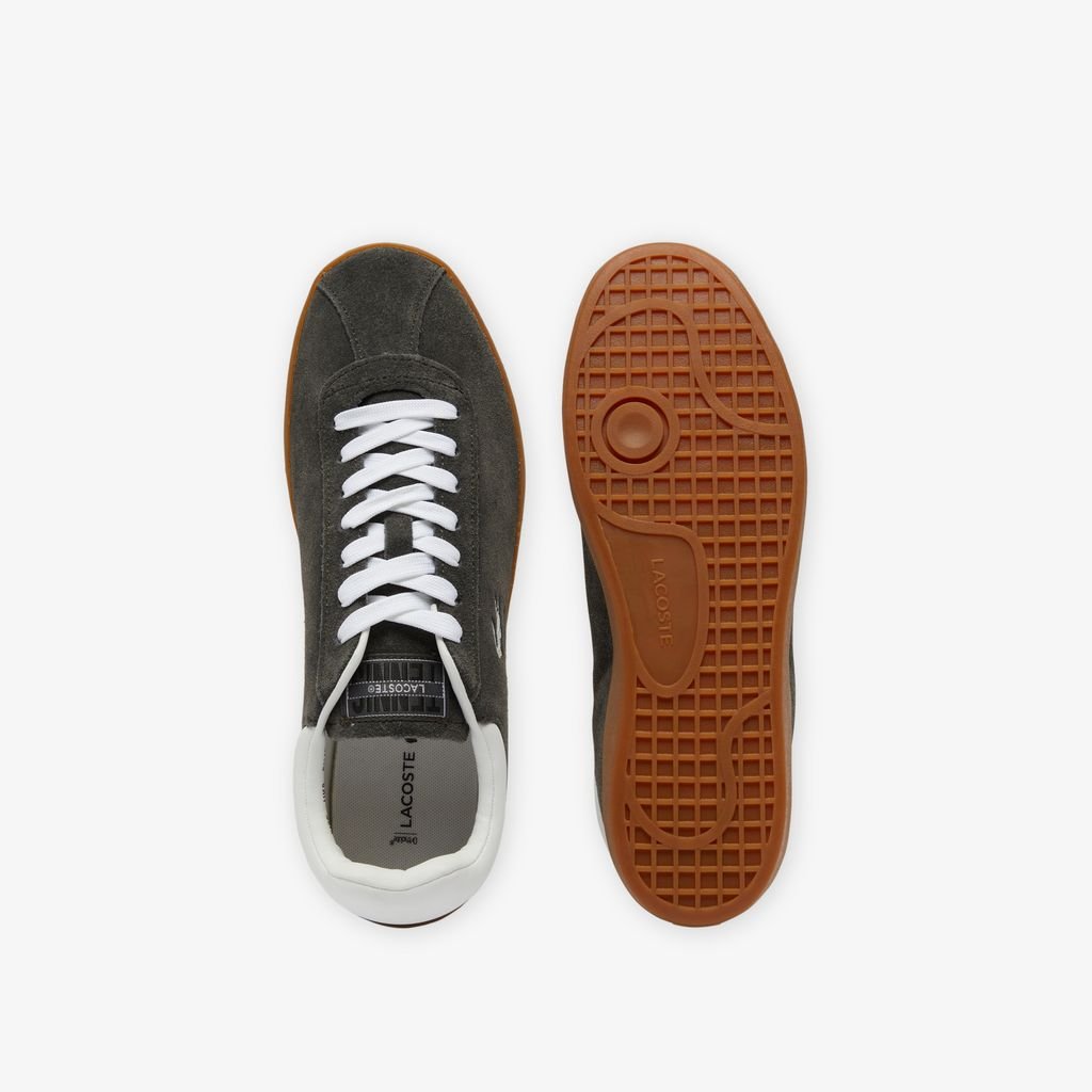 Giày Lacoste Nam Baseshot Chất Liệu Da Lộn