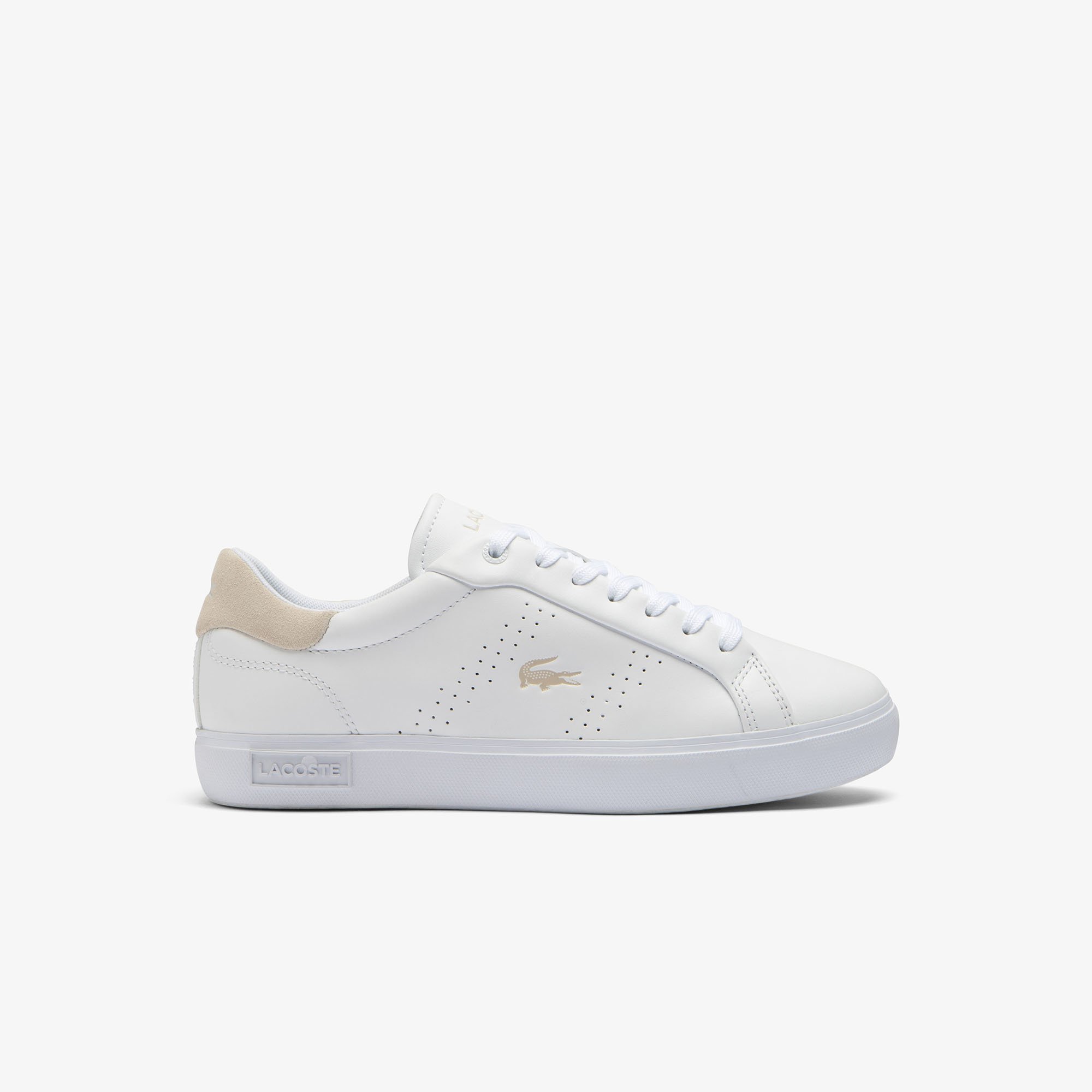 Giày Thời Trang Lacoste Nữ Powercourt 2.0 Chất Liệu Da