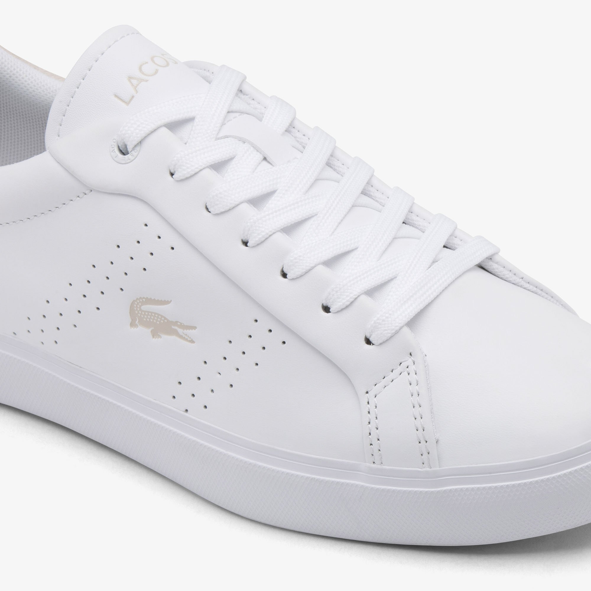 Giày Thời Trang Lacoste Nữ Powercourt 2.0 Chất Liệu Da
