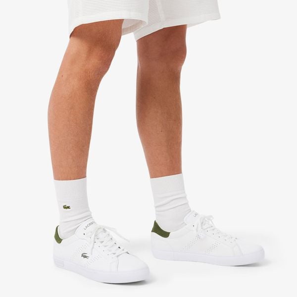 Giày Thời Trang Lacoste Nam Powercourt 2.0 Chất Liệu Da
