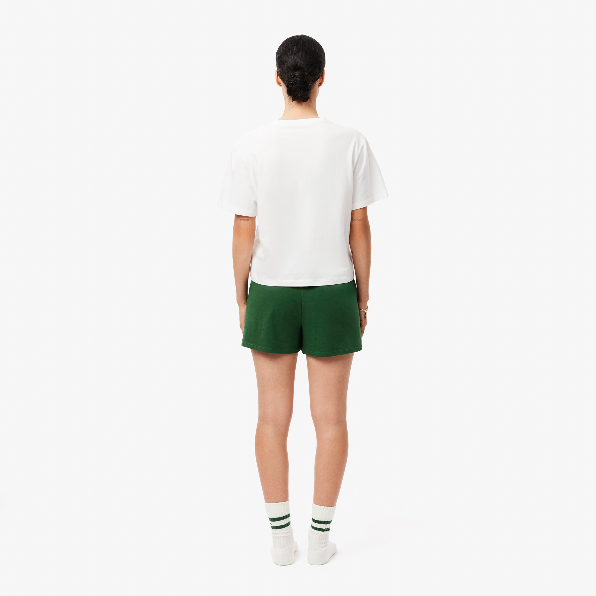 Bộ Đồ Ngủ Lacoste Nữ Bằng Cotton
