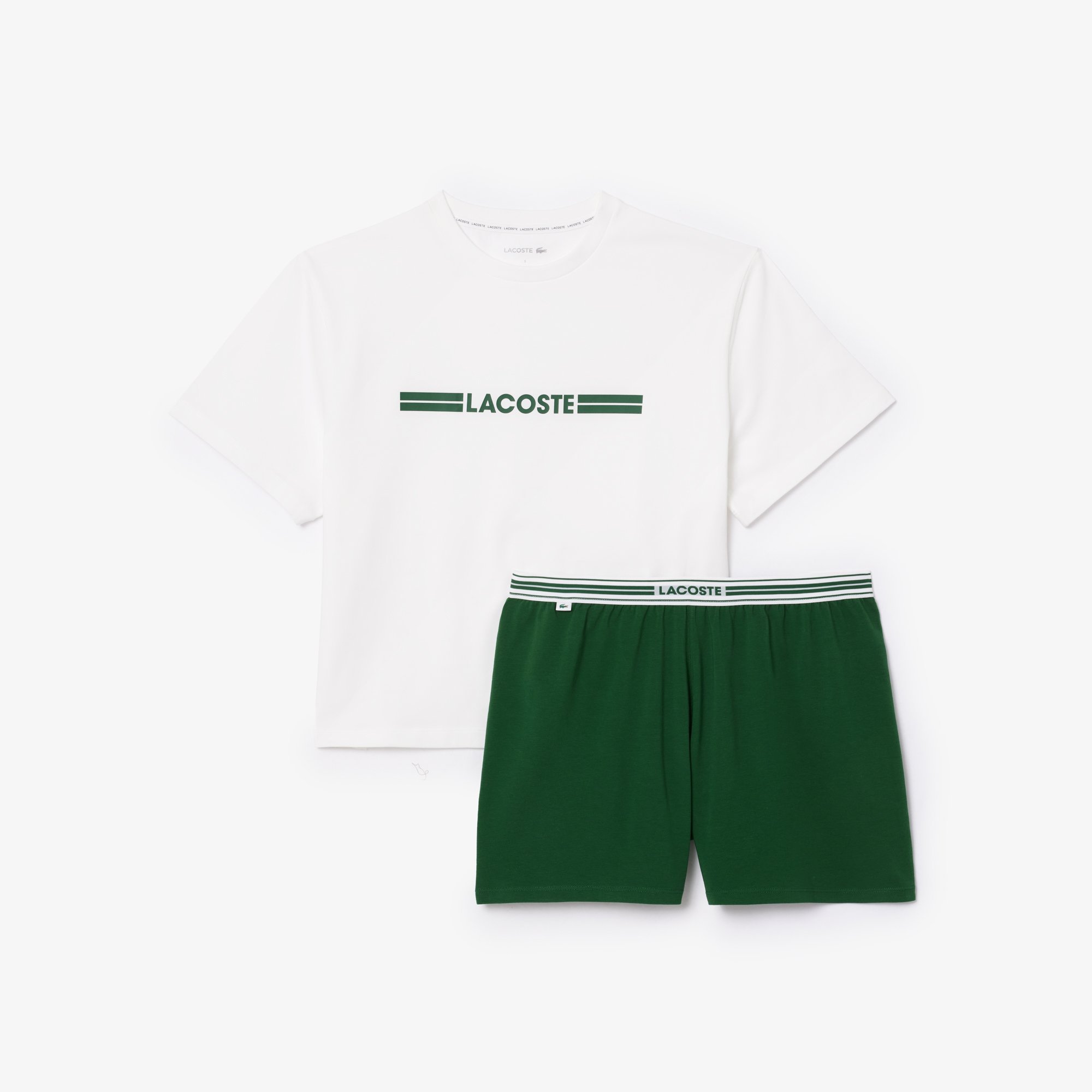 Bộ Đồ Ngủ Lacoste Nữ Bằng Cotton