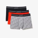 Bộ 3 Quần Lót Boxer Lacoste Nam Chất Liệu Cotton Jersey Co Giãn