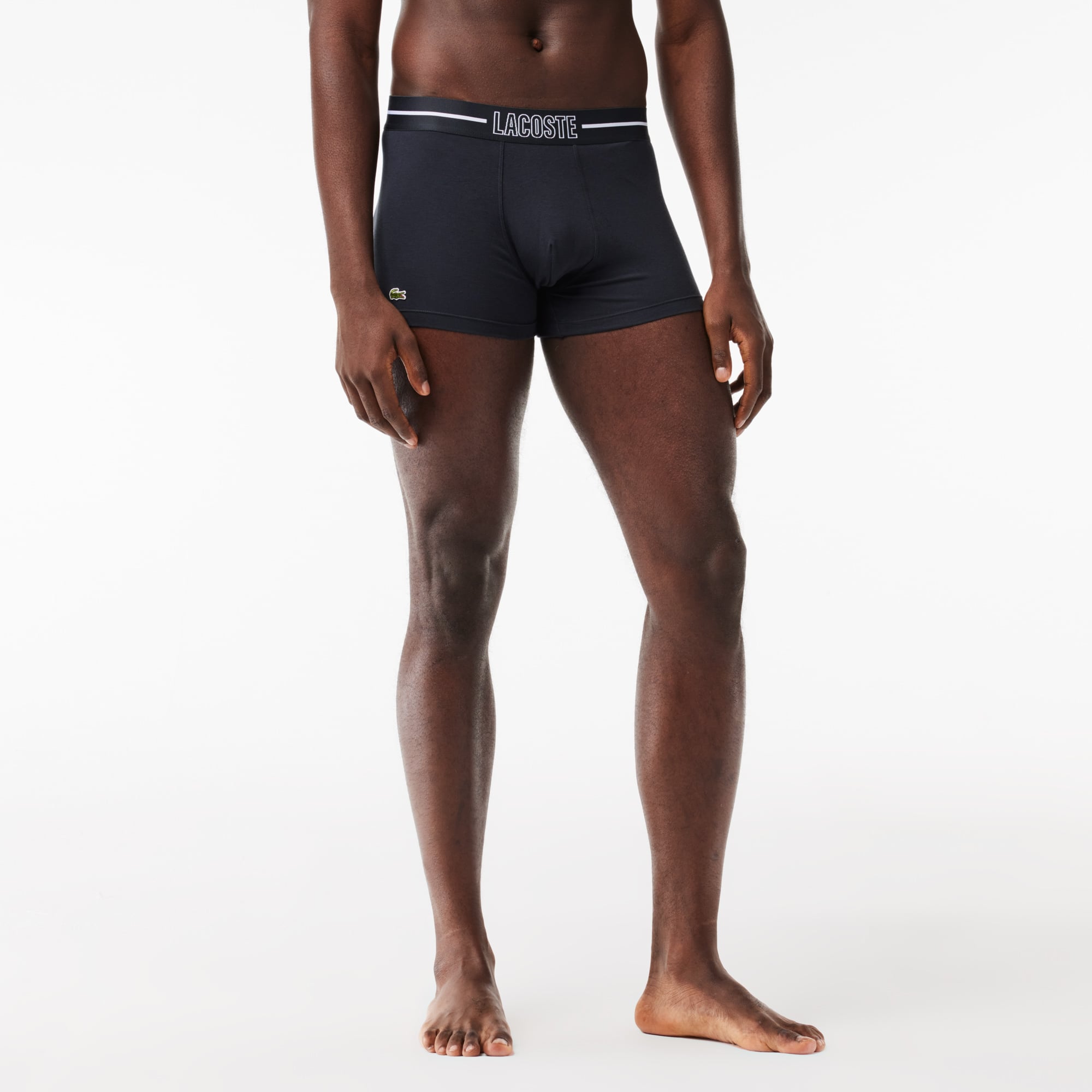 Bộ 3 Quần Lót Boxer Lacoste Nam Chất Liệu Cotton Jersey Co Giãn