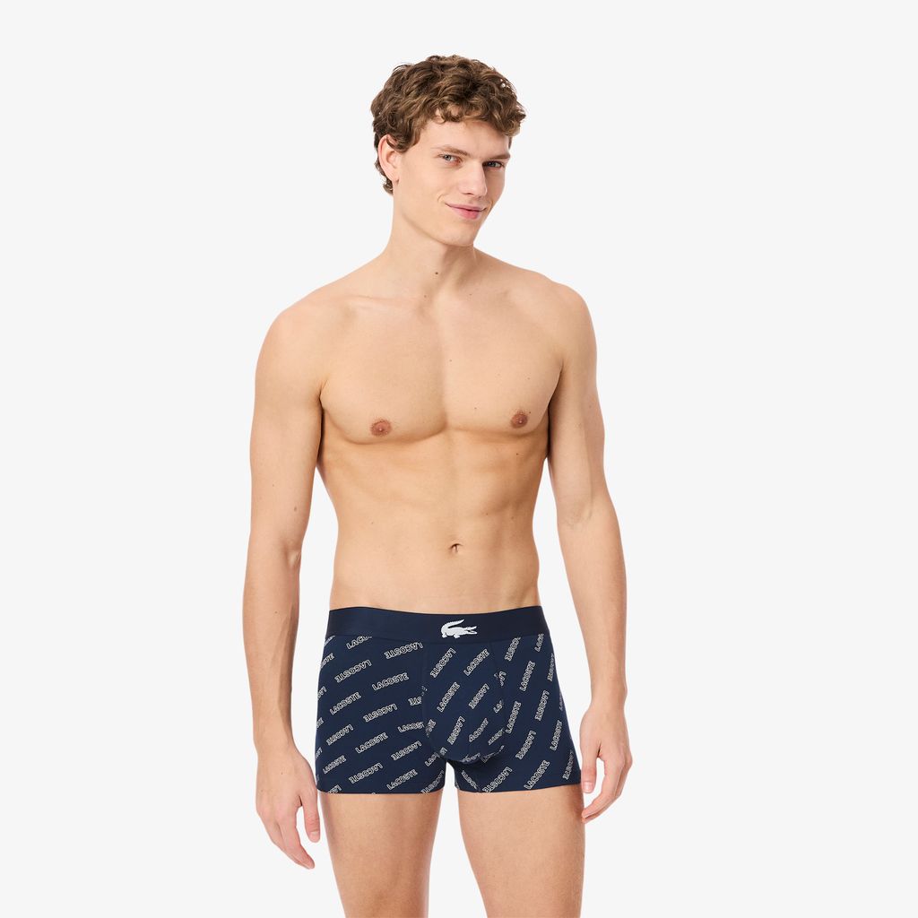 Bộ 3 Quần Lót Trunk Lacoste Nam Chất Liệu Cotton Co Giãn