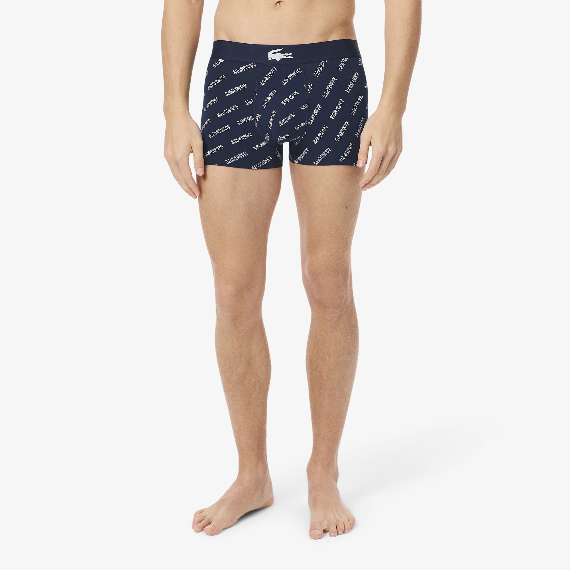 Bộ 3 Quần Lót Trunk Lacoste Nam Chất Liệu Cotton Co Giãn