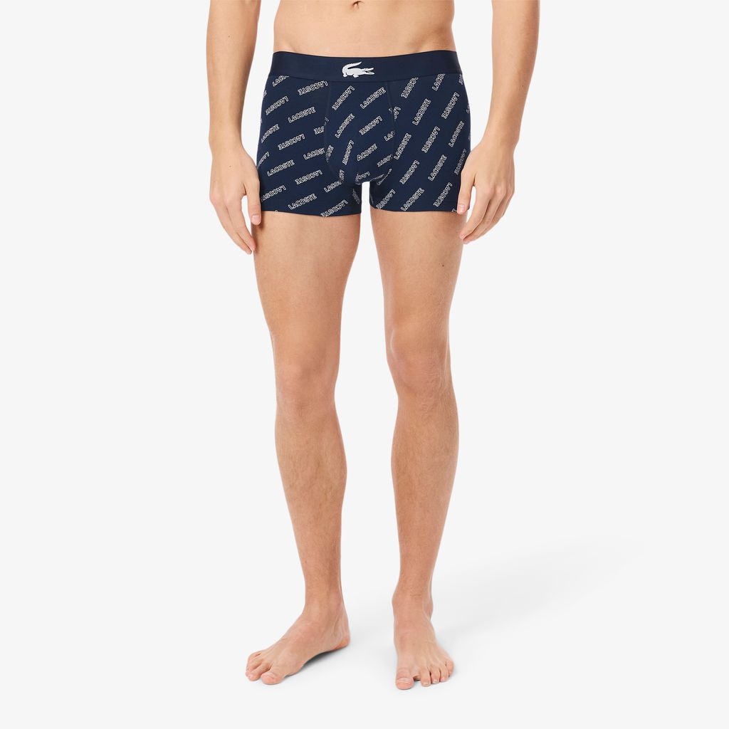 Bộ 3 Quần Lót Trunk Lacoste Nam Chất Liệu Cotton Co Giãn