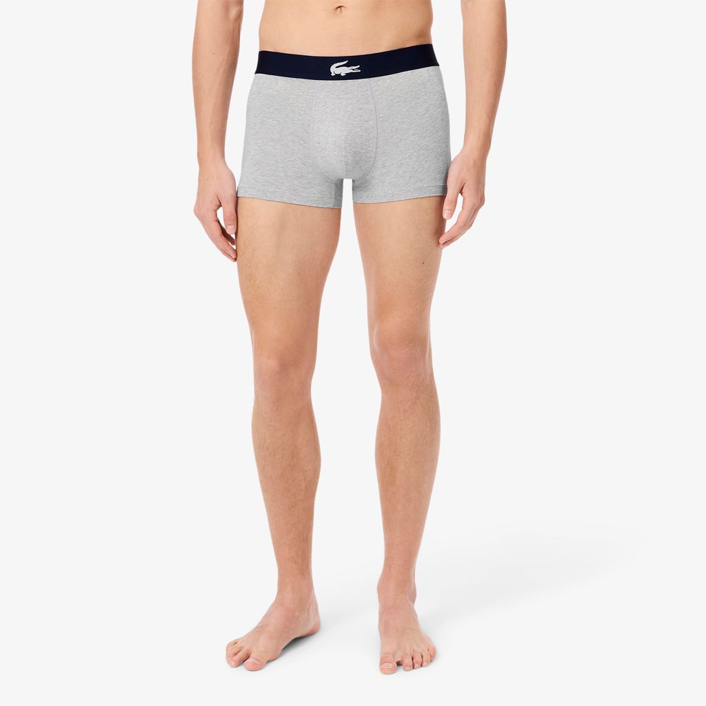 Bộ 3 Quần Lót Trunk Lacoste Nam Chất Liệu Cotton Co Giãn