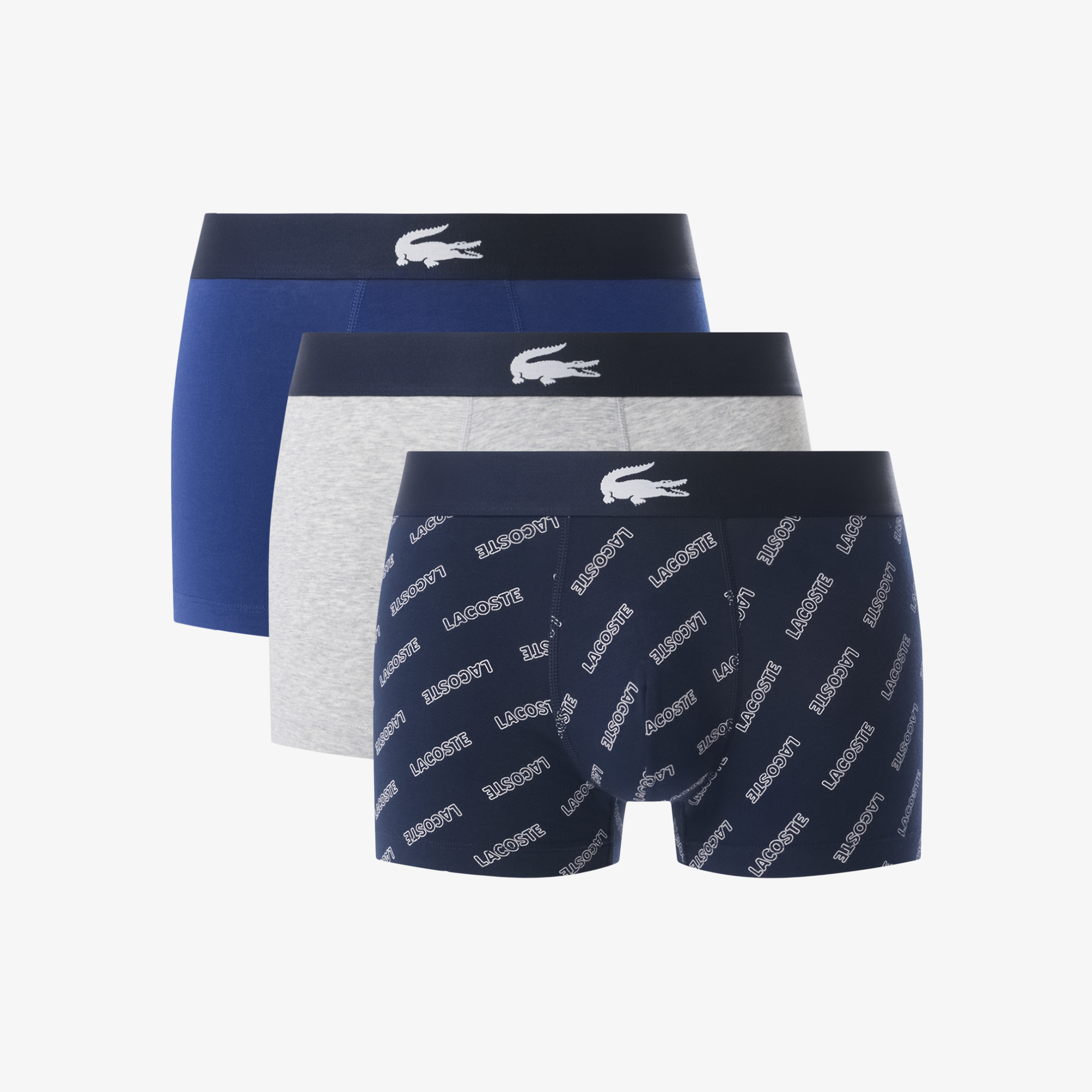 Bộ 3 Quần Lót Trunk Lacoste Nam Chất Liệu Cotton Co Giãn
