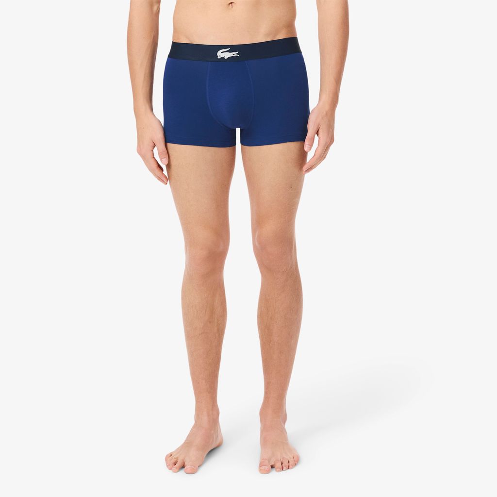 Bộ 3 Quần Lót Trunk Lacoste Nam Chất Liệu Cotton Co Giãn