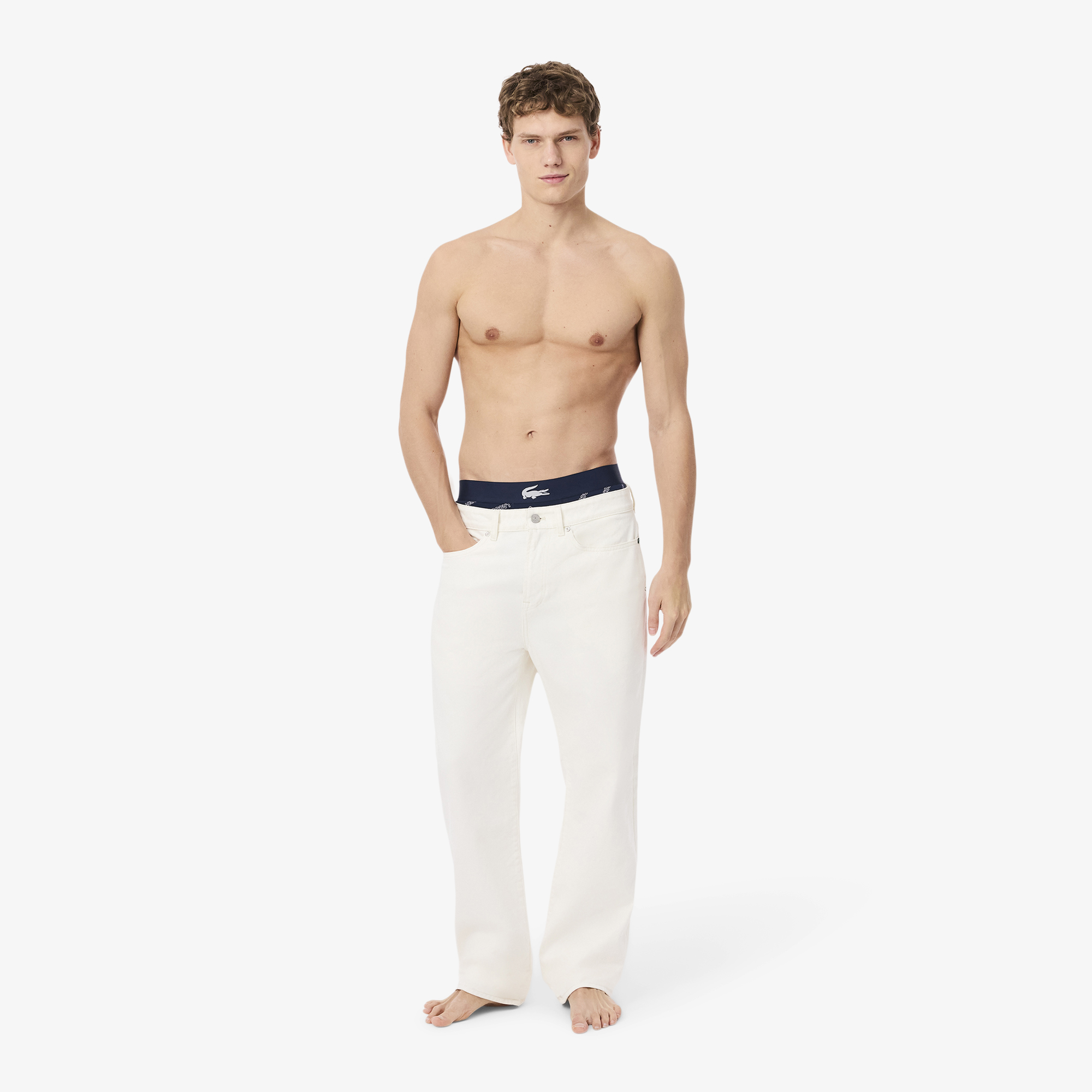 Bộ 3 Quần Lót Trunk Lacoste Nam Chất Liệu Cotton Co Giãn