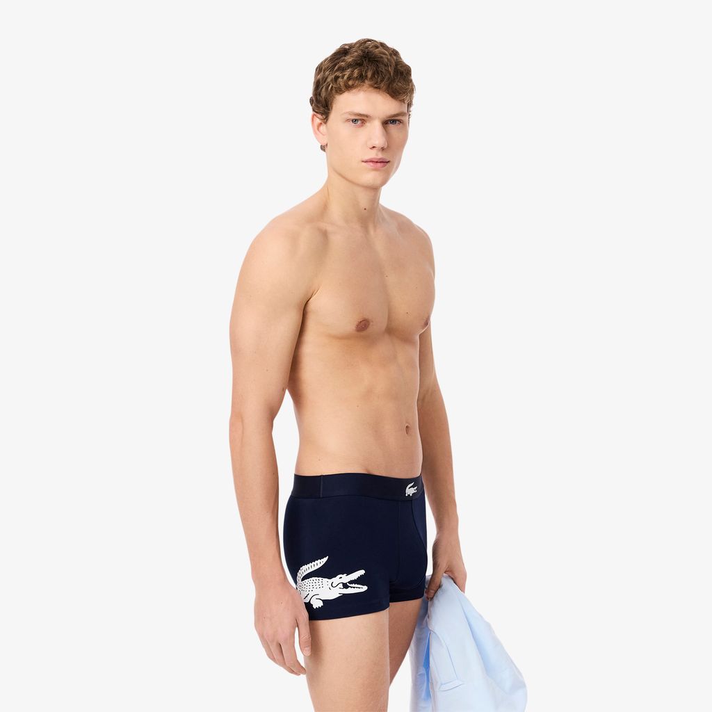 Bộ 3 Quần Lót Trunk Lacoste Nam Chất Liệu Cotton Co Giãn