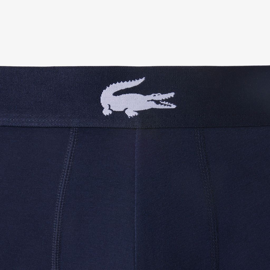 Bộ 3 Quần Lót Trunk Lacoste Nam Chất Liệu Cotton Co Giãn