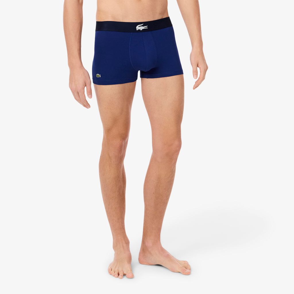 Bộ 3 Quần Lót Trunk Lacoste Nam Chất Liệu Cotton Co Giãn