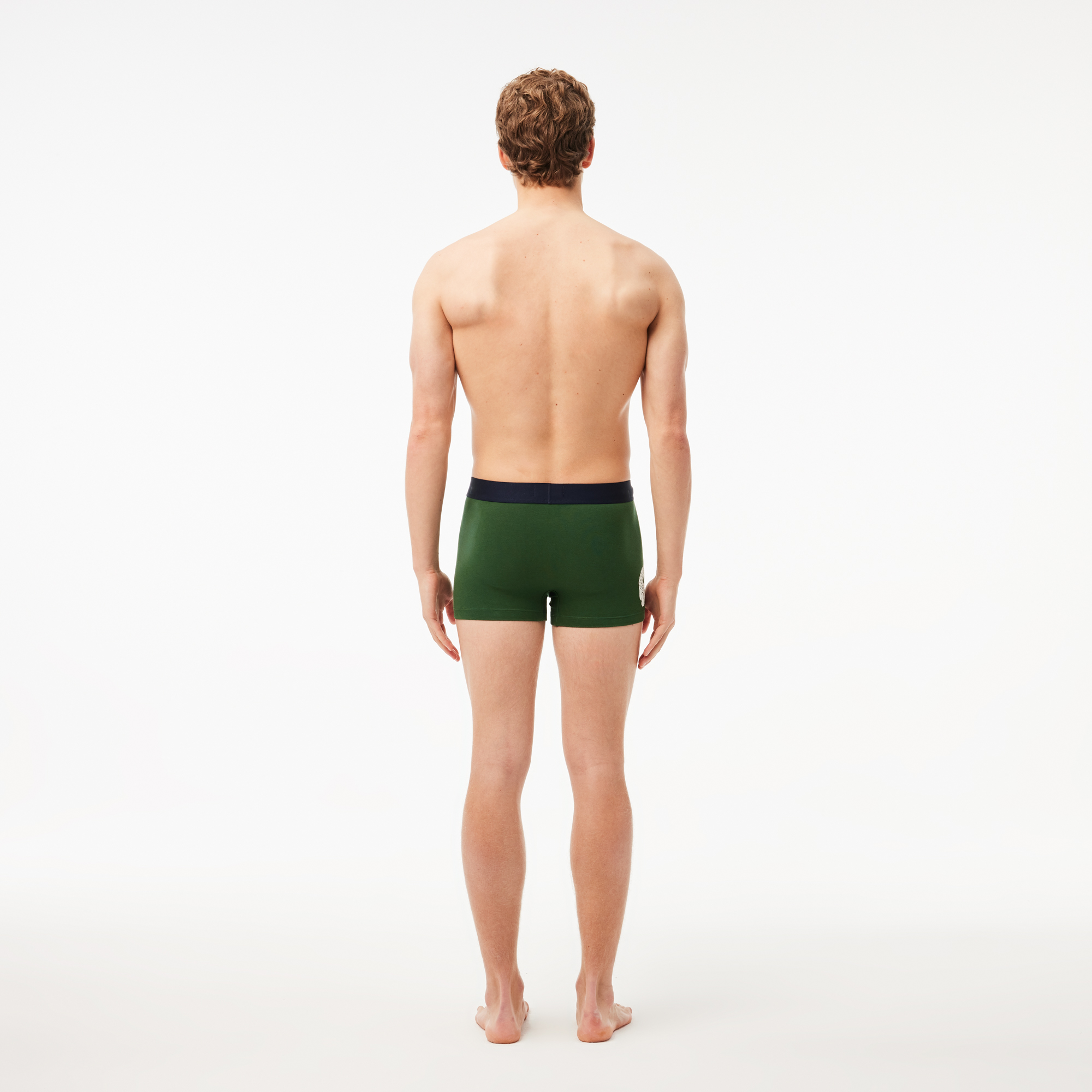 Bộ 3 Quần Lót Trunk Lacoste Nam Chất Liệu Cotton Co Giãn