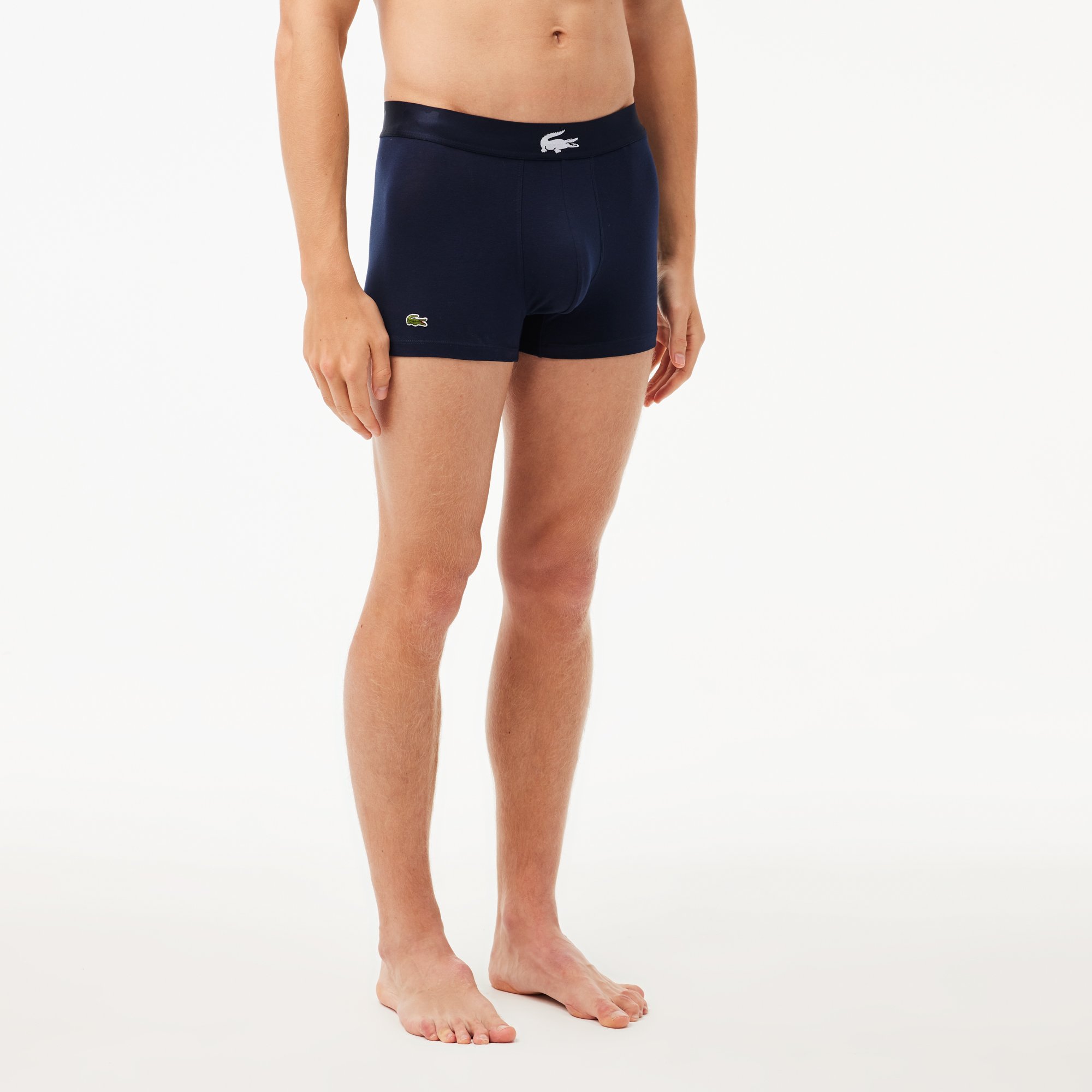 Bộ 3 Quần Lót Trunk Lacoste Nam Chất Liệu Cotton Co Giãn