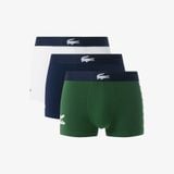 Bộ 3 Quần Lót Trunk Lacoste Nam Chất Liệu Cotton Co Giãn