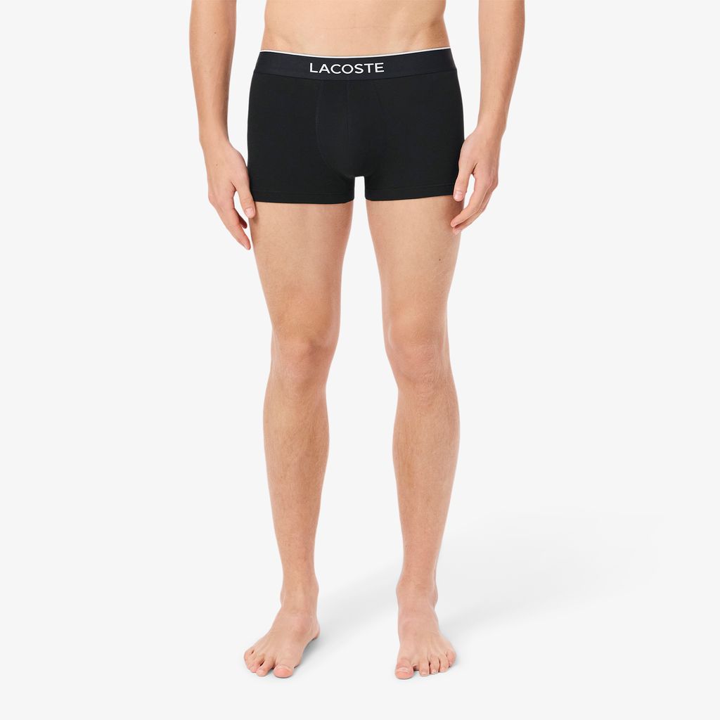 Bộ 3 Quần Lót Trunk Lacoste Nam Co Giãn Họa Tiết In