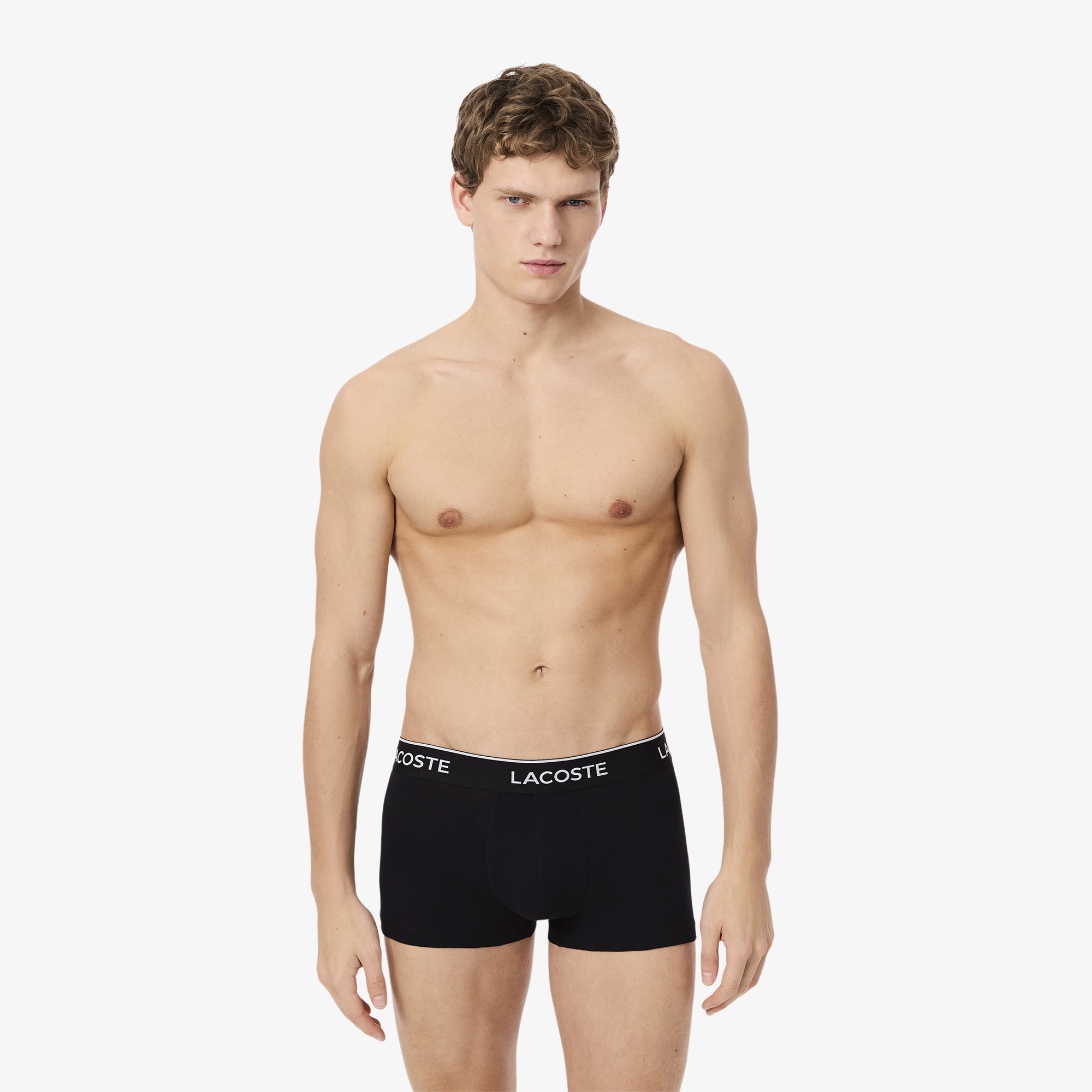 Bộ 3 Quần Lót Trunk Lacoste Nam Chất Liệu Cotton Co Giãn