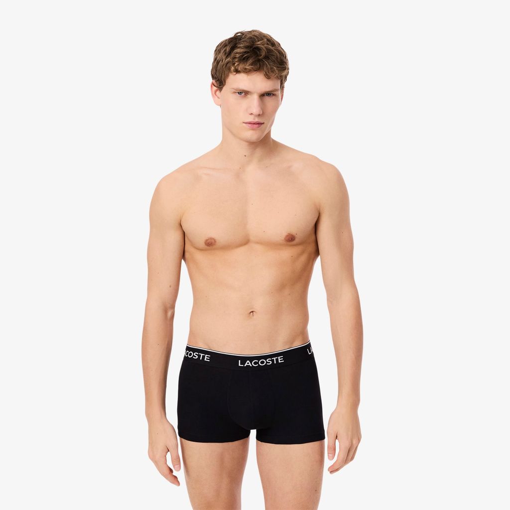 Bộ 3 Quần Lót Trunk Lacoste Nam Chất Liệu Cotton Co Giãn