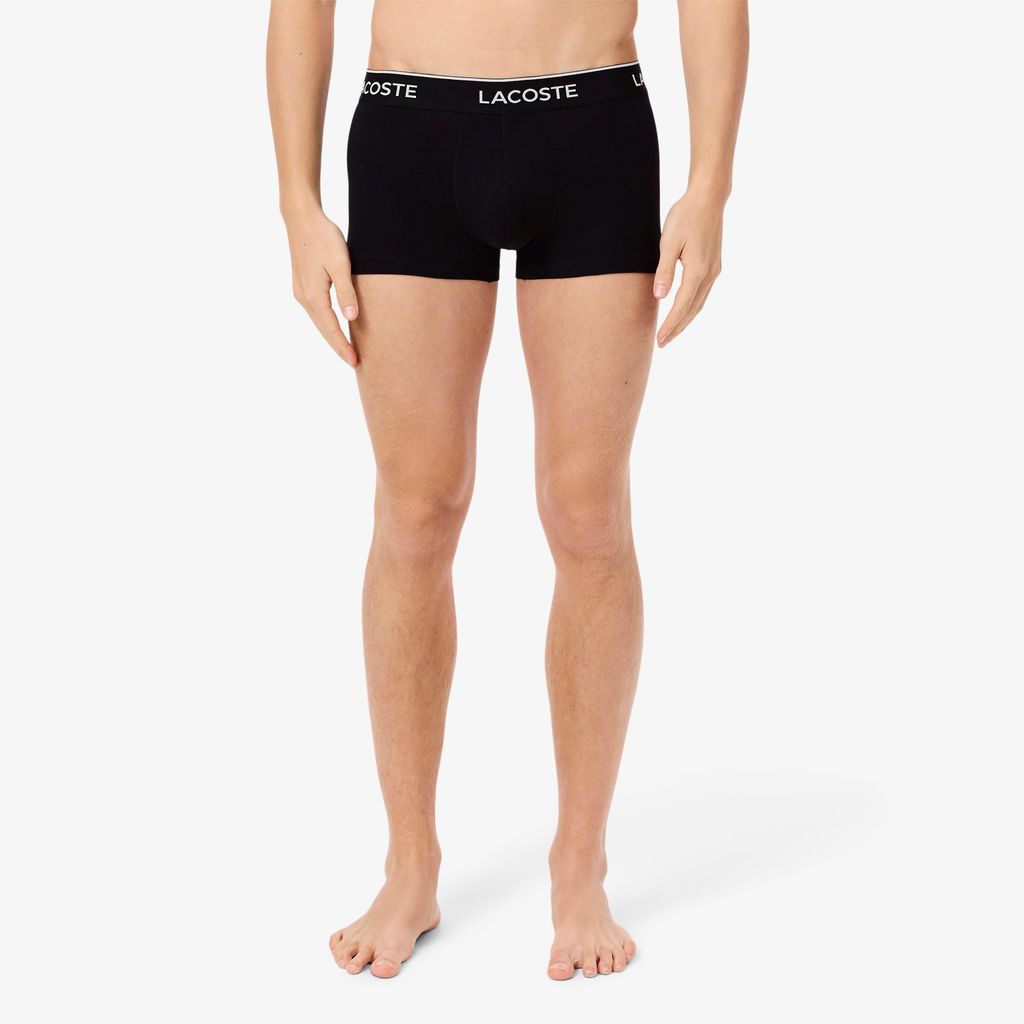 Bộ 3 Quần Lót Trunk Lacoste Nam Chất Liệu Cotton Co Giãn