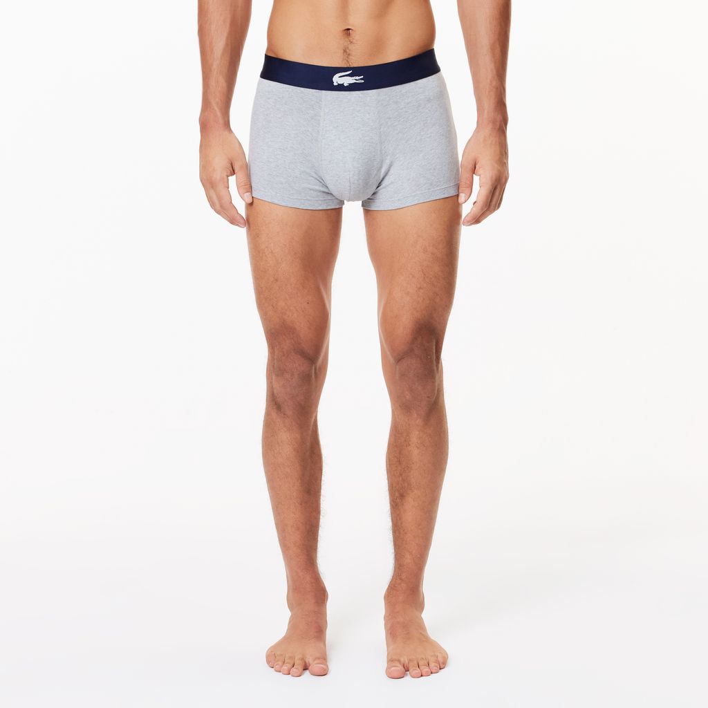 Bộ 3 Quần Lót Boxer Lacoste Nam Chất Liệu Cotton Co Giãn