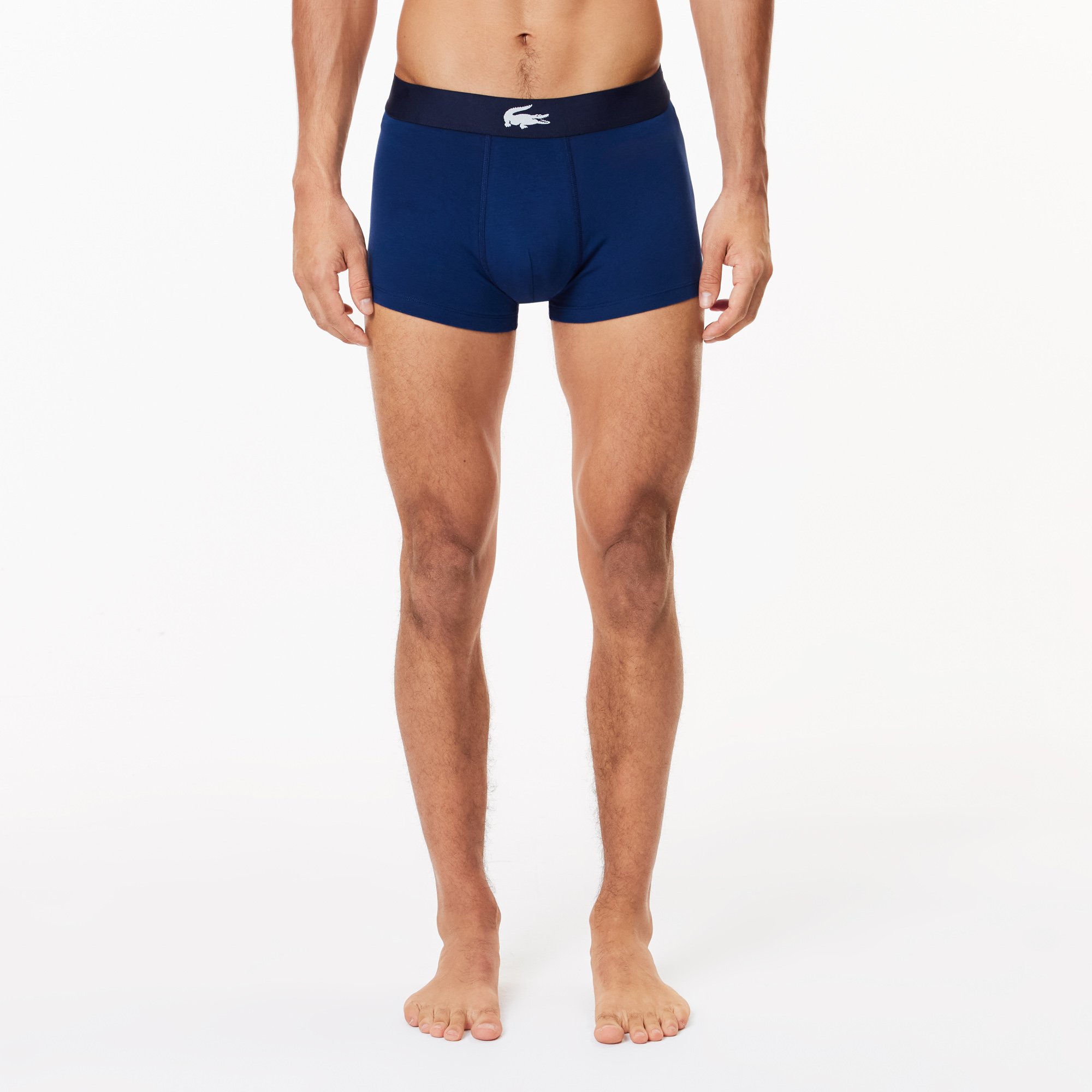 Bộ 3 Quần Lót Boxer Lacoste Nam Chất Liệu Cotton Co Giãn