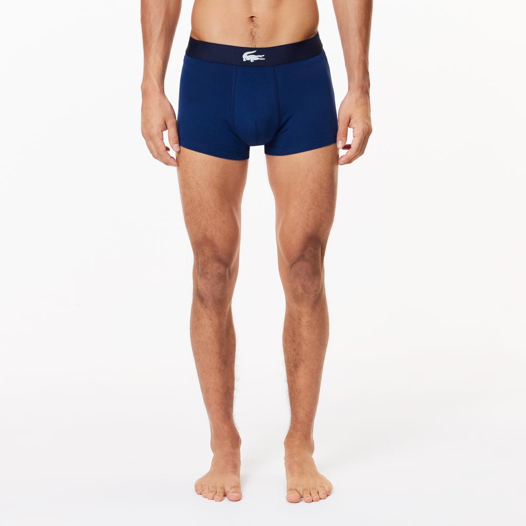 Bộ 3 Quần Lót Boxer Lacoste Nam Chất Liệu Cotton Co Giãn