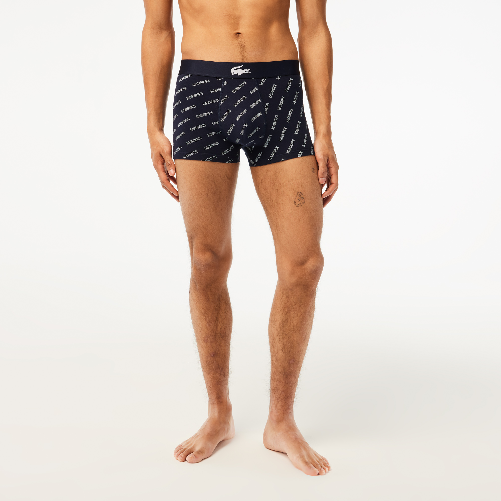 Bộ 3 Quần Lót Boxer Lacoste Nam Chất Liệu Cotton Co Giãn