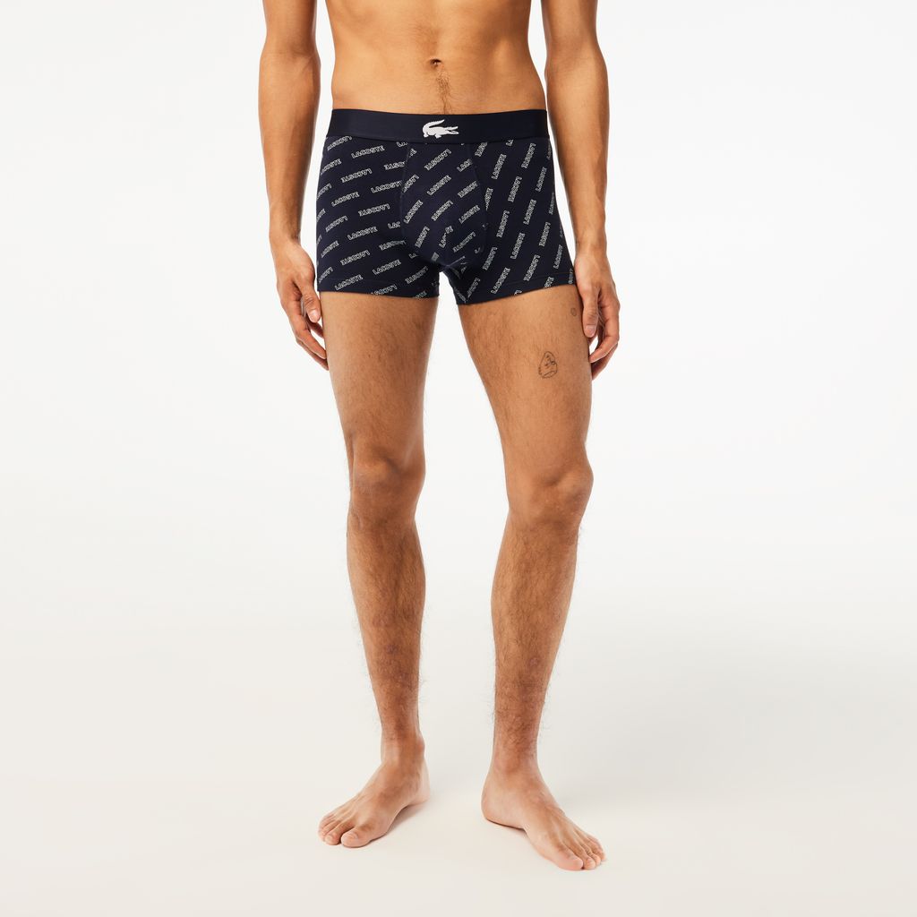 Bộ 3 Quần Lót Boxer Lacoste Nam Chất Liệu Cotton Co Giãn