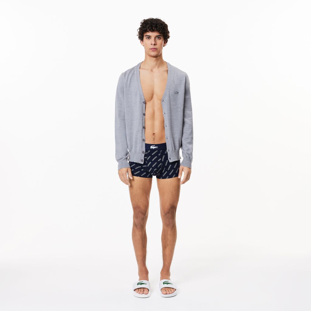 Bộ 3 Quần Lót Boxer Lacoste Nam Chất Liệu Cotton Co Giãn