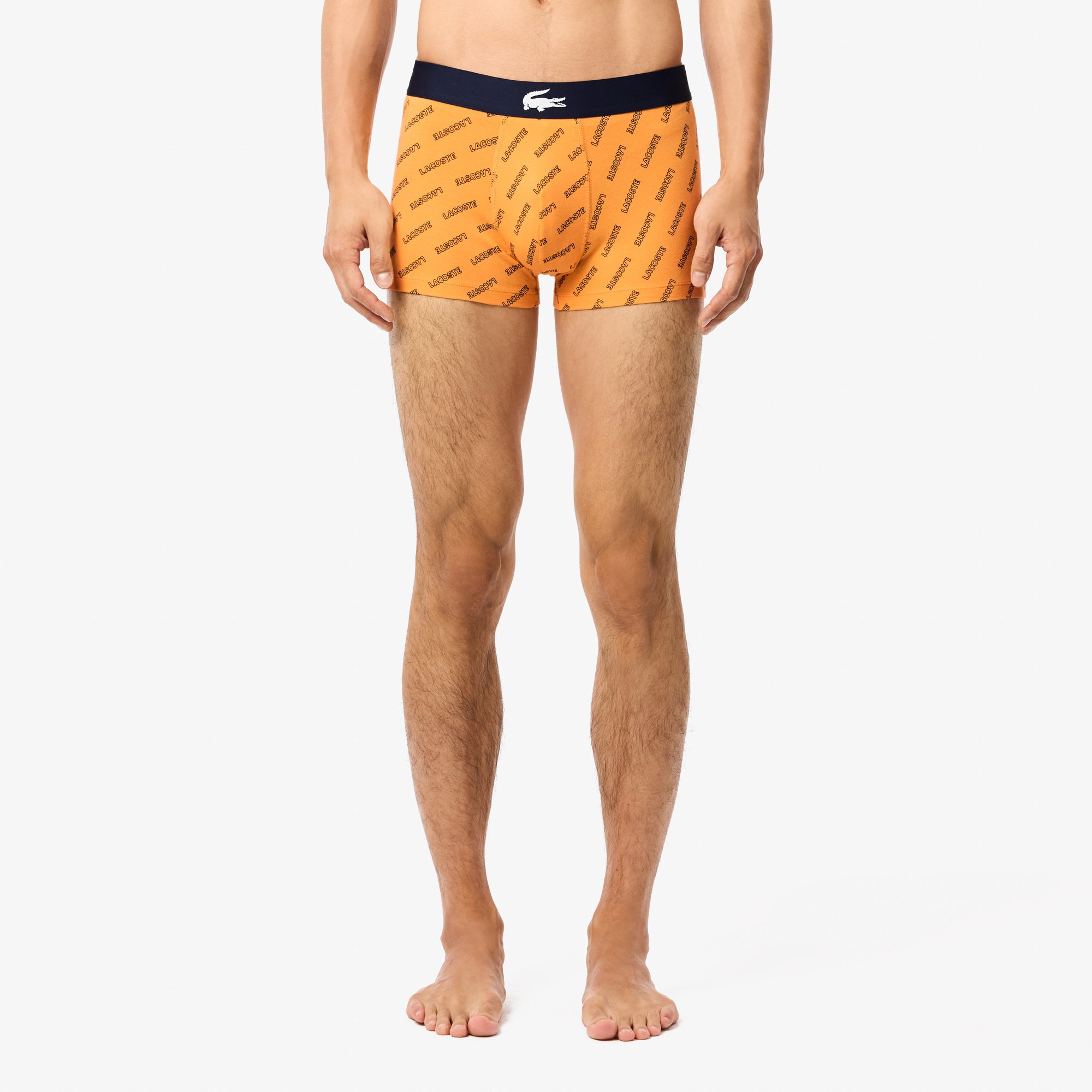 Bộ 3 Quần Lót Boxer Lacoste Nam Chất Liệu Cotton Co Giãn