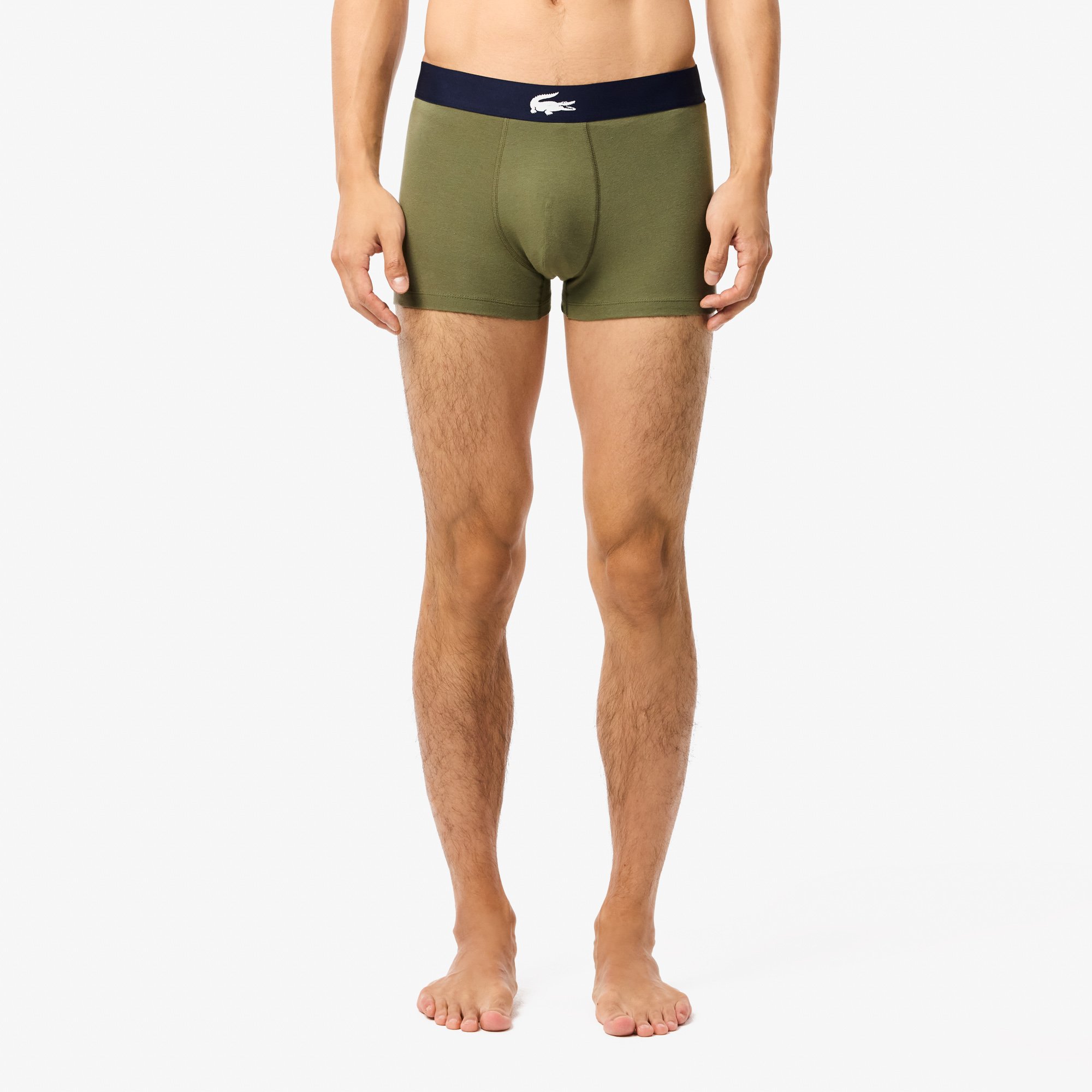 Bộ 3 Quần Lót Boxer Lacoste Nam Chất Liệu Cotton Co Giãn