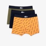Bộ 3 Quần Lót Boxer Lacoste Nam Chất Liệu Cotton Co Giãn