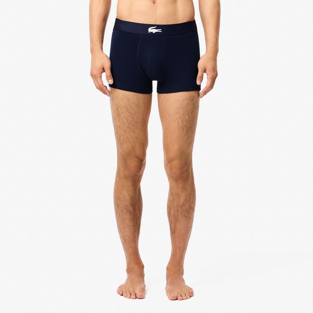 Bộ 3 Quần Lót Boxer Lacoste Nam Chất Liệu Cotton Co Giãn
