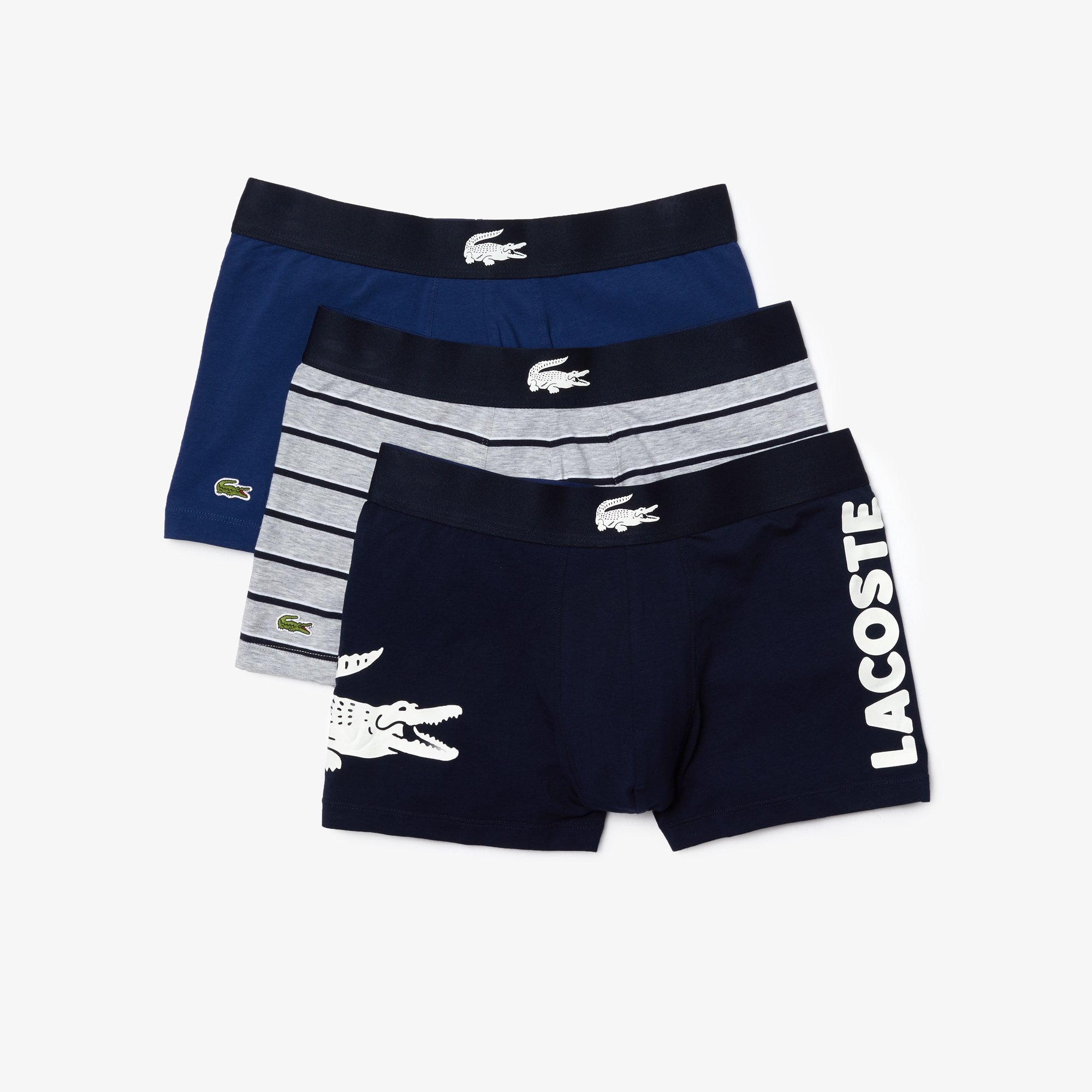 Bộ 3 Quần Lót Trunk Lacoste Nam Họa Tiêt In