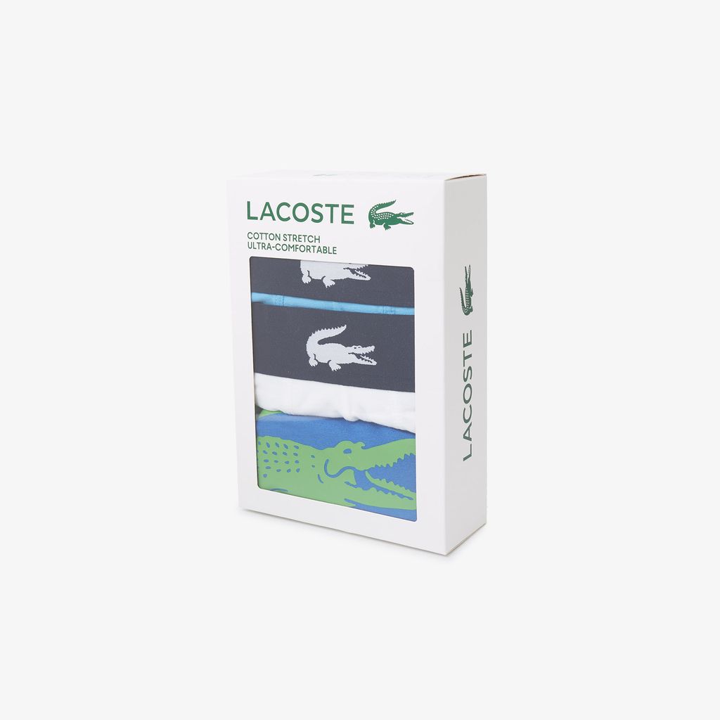 Bộ 3 Quần Lót Trunk Lacoste Nam Họa Tiêt In
