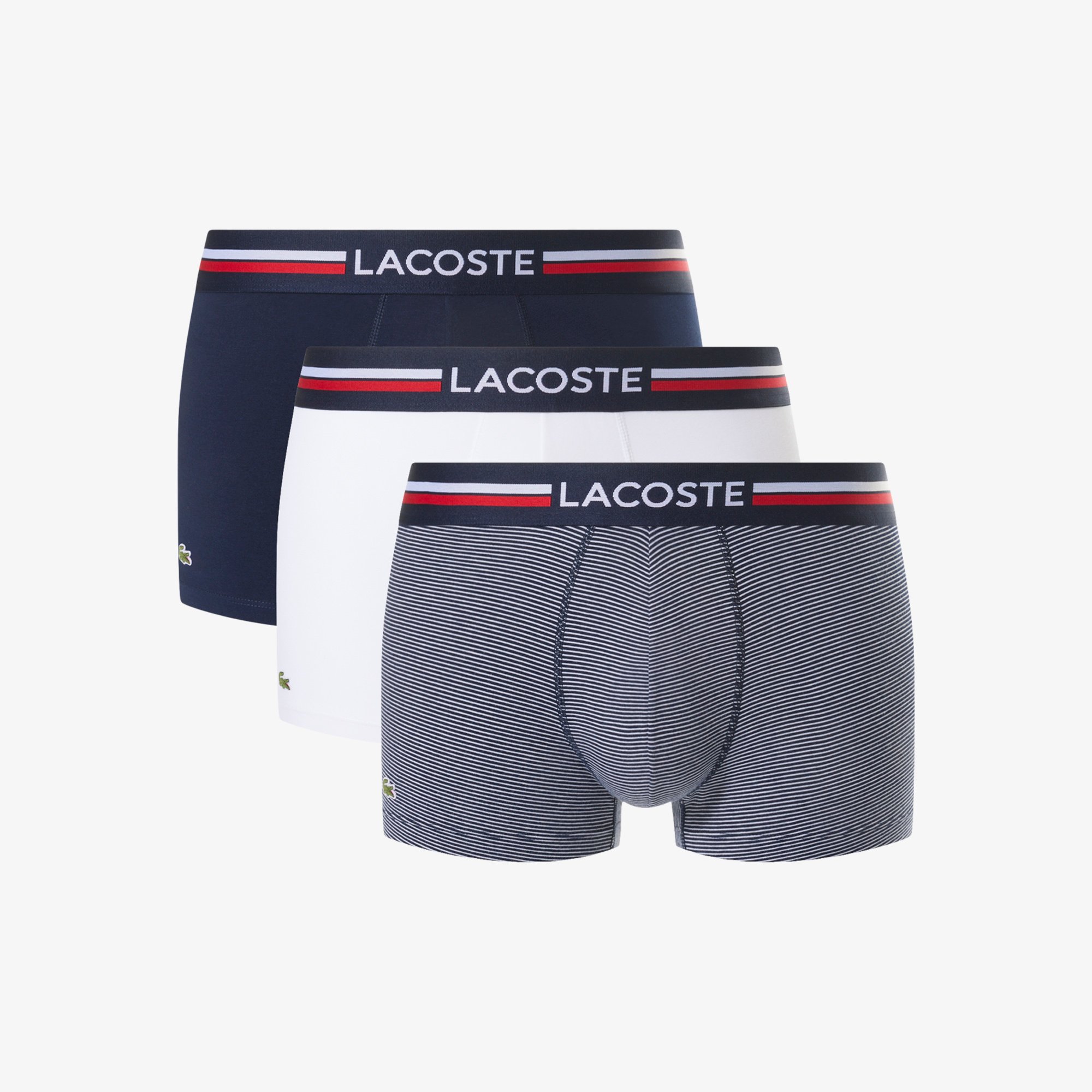Bộ 3 Quần Lót Trunk Lacoste Nam Chất Liệu Microfiber