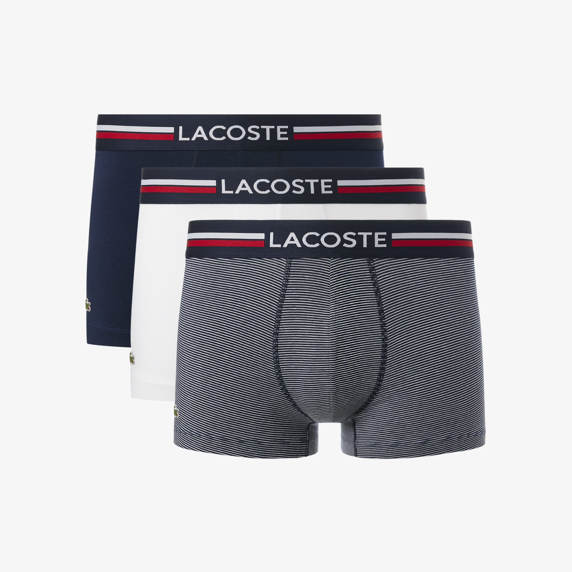 Bộ 3 Quần Lót Lacoste Nam Chất Liệu Cotton Co Giãn