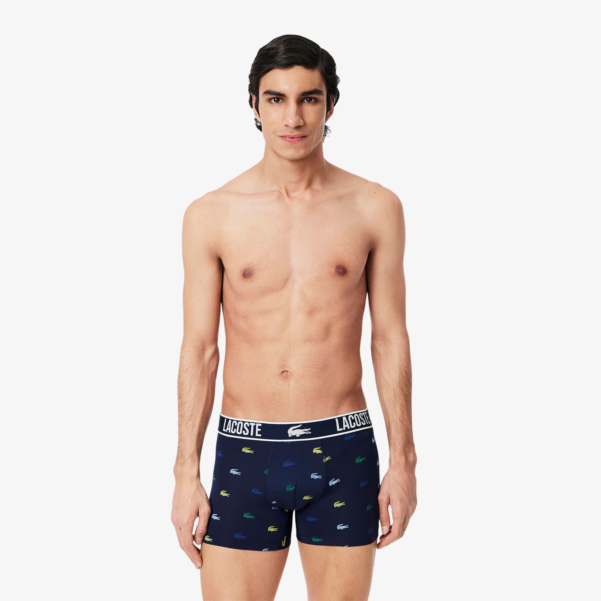Bộ 3 Quần Lót Trunk Lacoste Nam Chất Liệu Microfiber