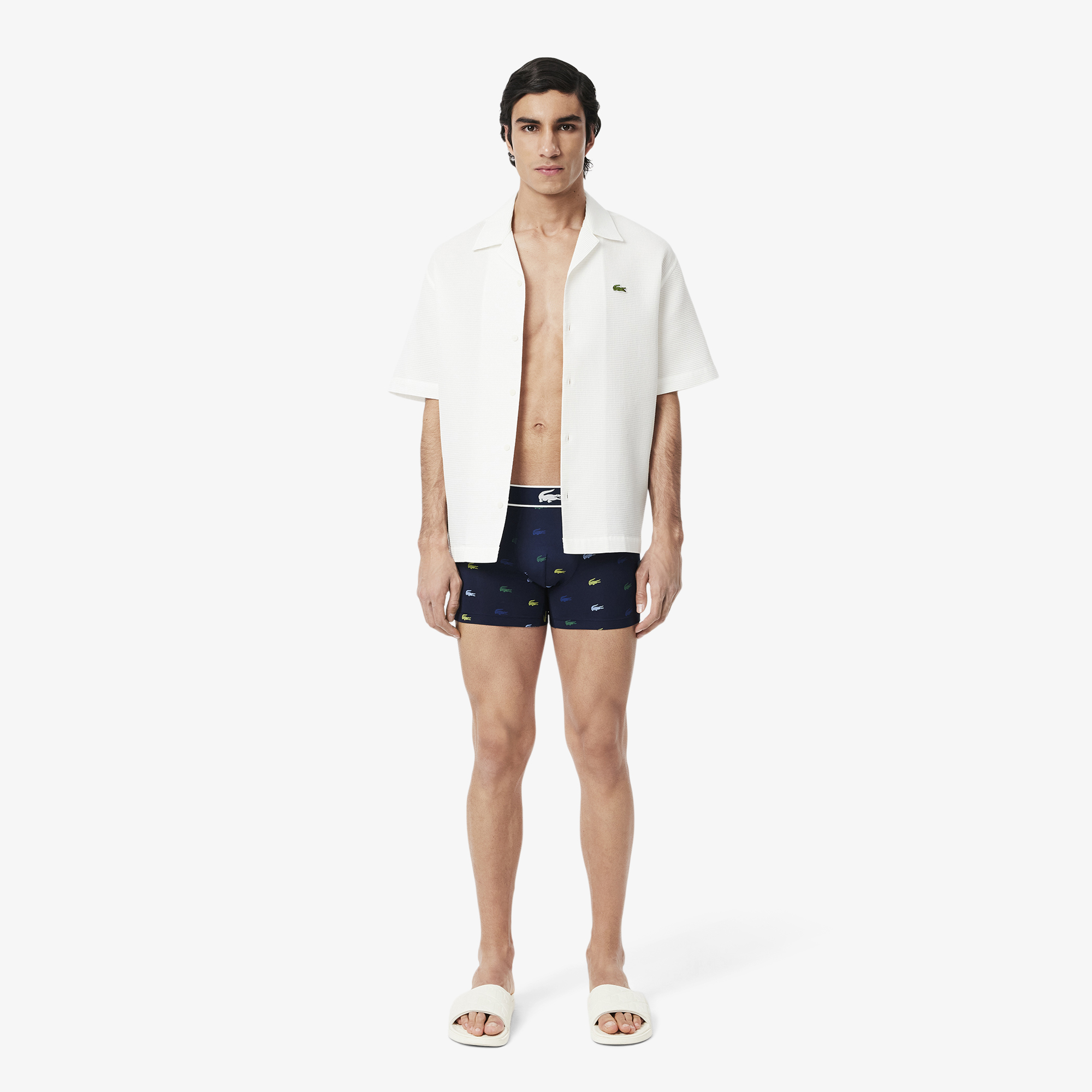 Bộ 3 Quần Lót Trunk Lacoste Nam Chất Liệu Microfiber
