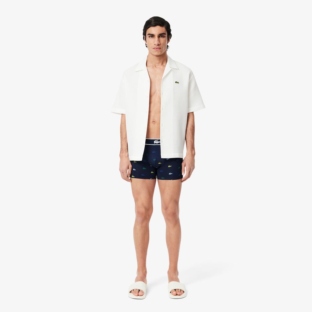 Bộ 3 Quần Lót Trunk Lacoste Nam Chất Liệu Microfiber