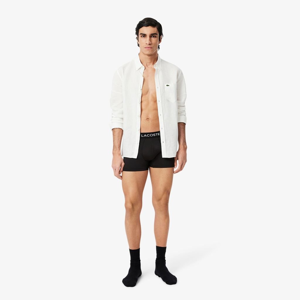 Bộ 3 Quần Lót Trunk Lacoste Nam Chất Liệu Microfiber